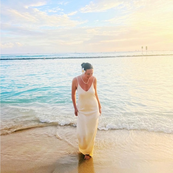 Jream Maxi Dress in Sand Size L - Picture 3 of 4